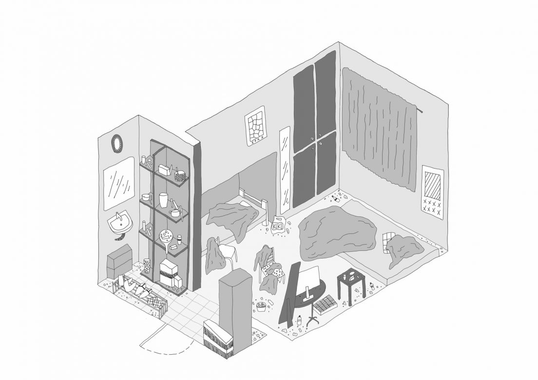 The room for 2 persons in the existing reception center