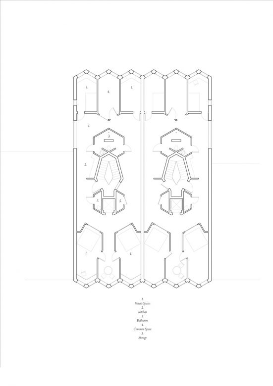 Co-housing program plan apartment