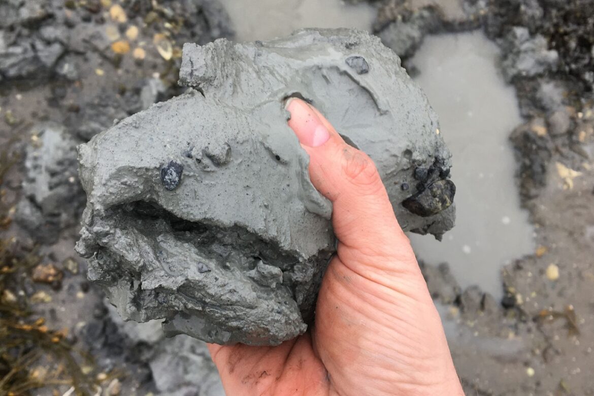Digging up clay at Smøla