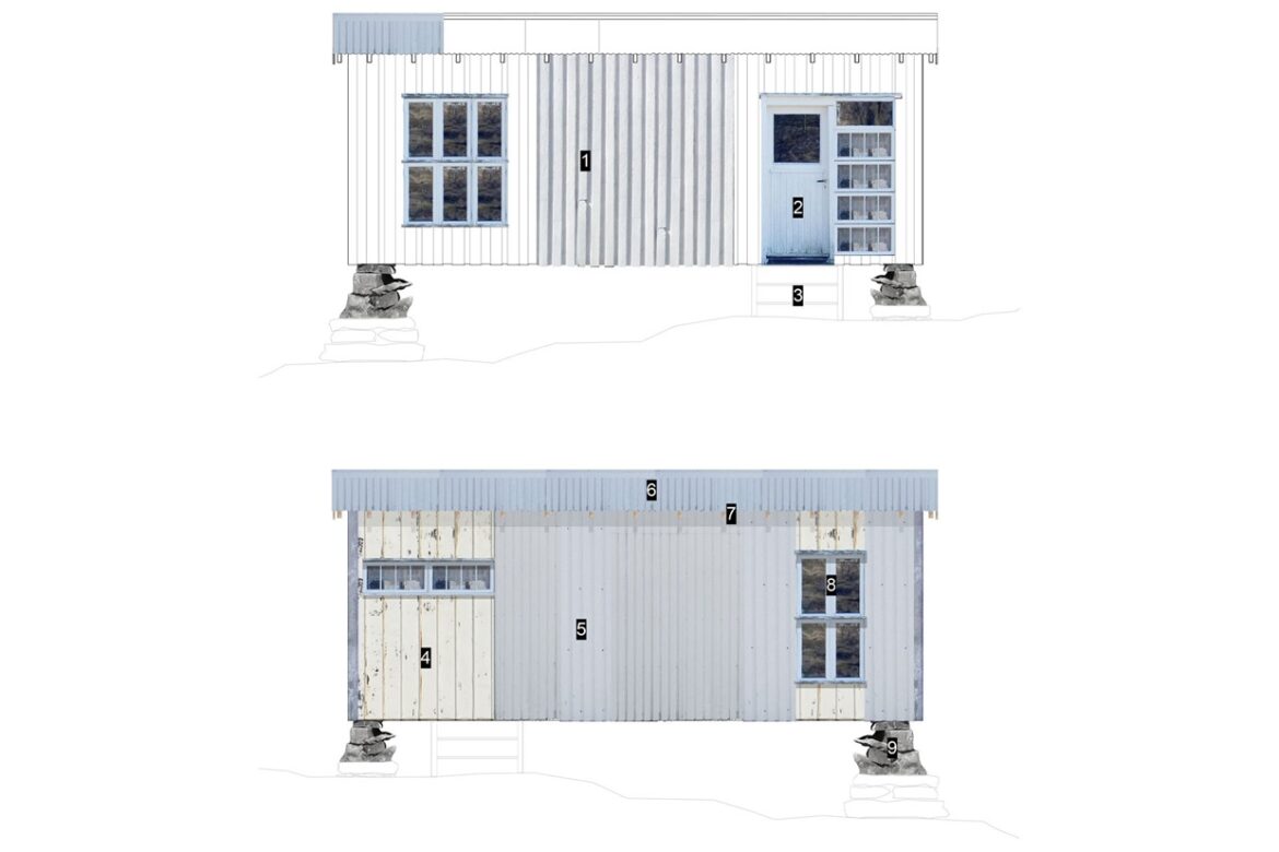 Individual – cabins made from decayed house