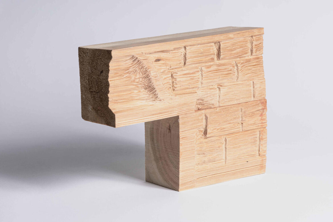 Model. Carved out of pine wood.