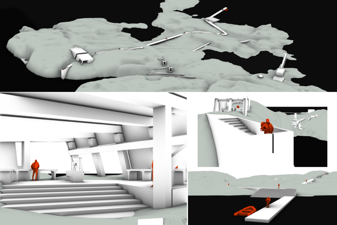 site model and focus areas or architectural intervention
