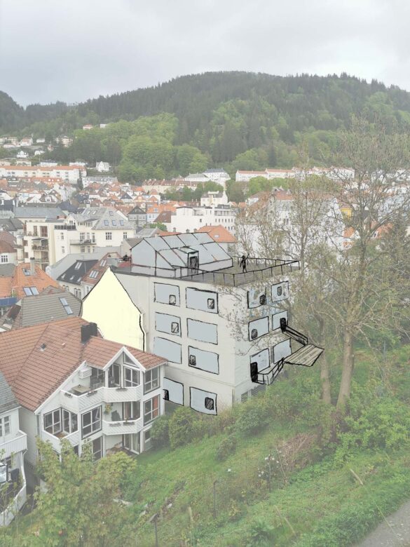 Illustration of the facade